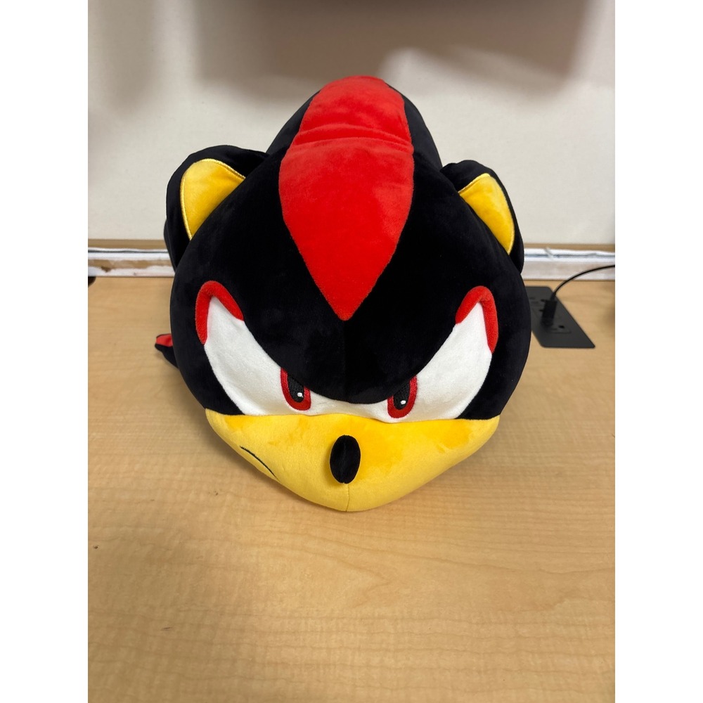 Sonic the Hedgehog Shadow Plush Tomy Club Mocchi-Mocchi Black Red Squishy Toy